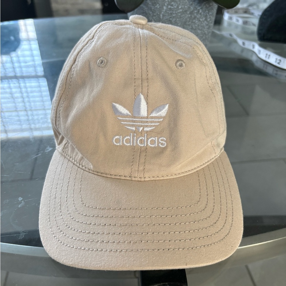 Adidas Kids Beige Cap with White Logo